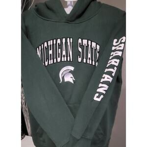 Colosseum Michigan State Spartans Hoodie Pullover Embroidered Logo Youth Size M
